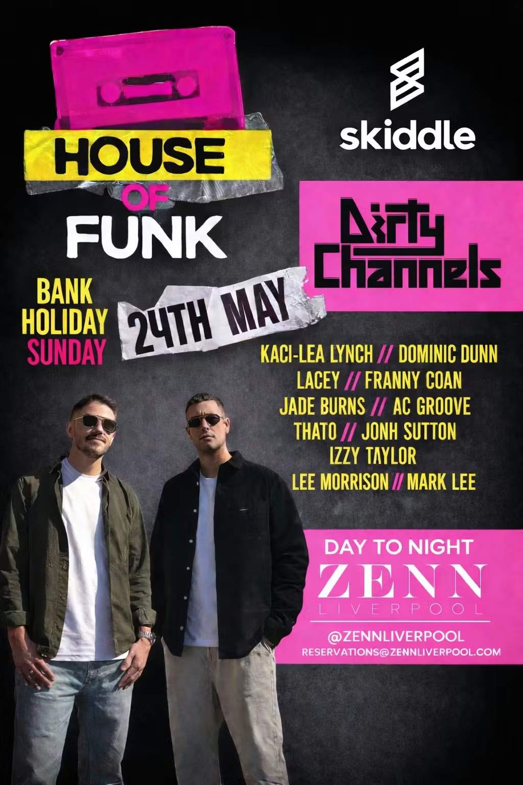 House Of Funk presents Dirty Channels at Zenn Rooftop, Liverpool