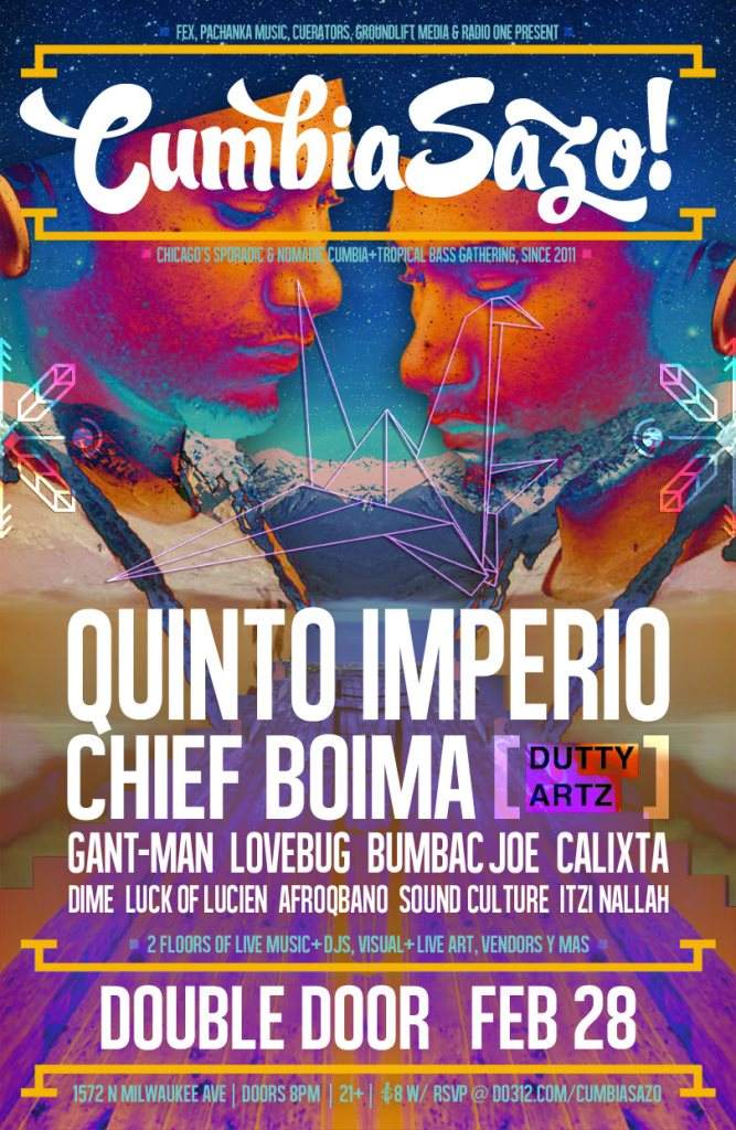 Cumbiasazo feat. Quinto Imperio, Chief Boima & Gant-Man - Página frontal