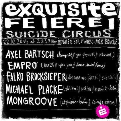 Exquisite Feierei with Axel Bartsch, Empro, Falko Brocksieper, Michael Placke, Mongroove - Página trasera
