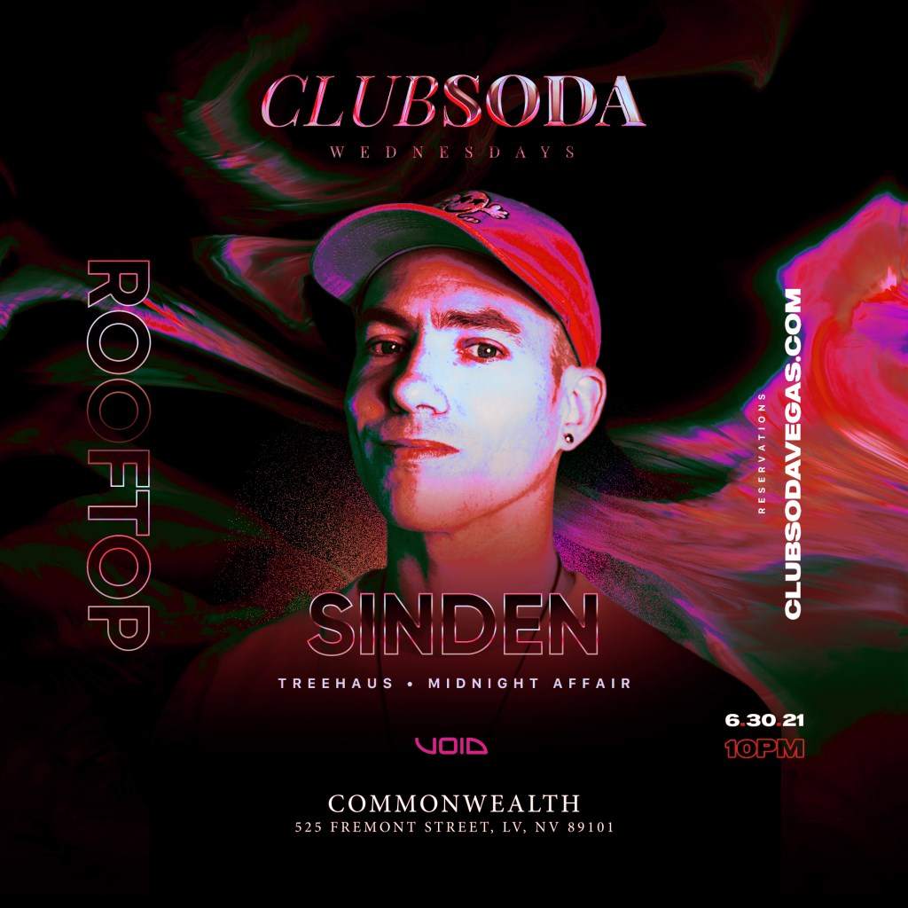 Club Soda Wednesdays with Sinden - フライヤー表