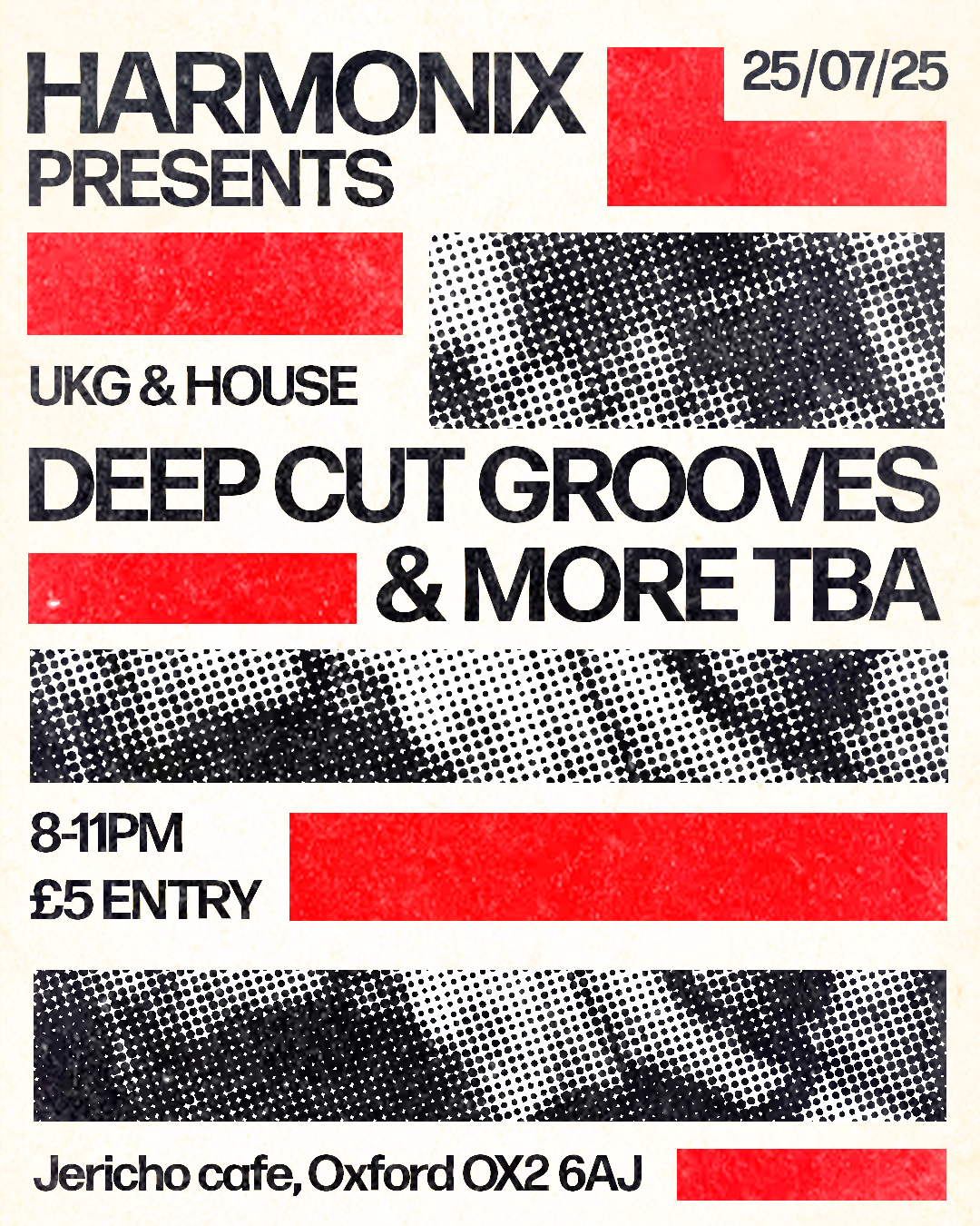 Harmonix presents: Deep Cut Grooves with more TBA at The Jericho Cafe ...