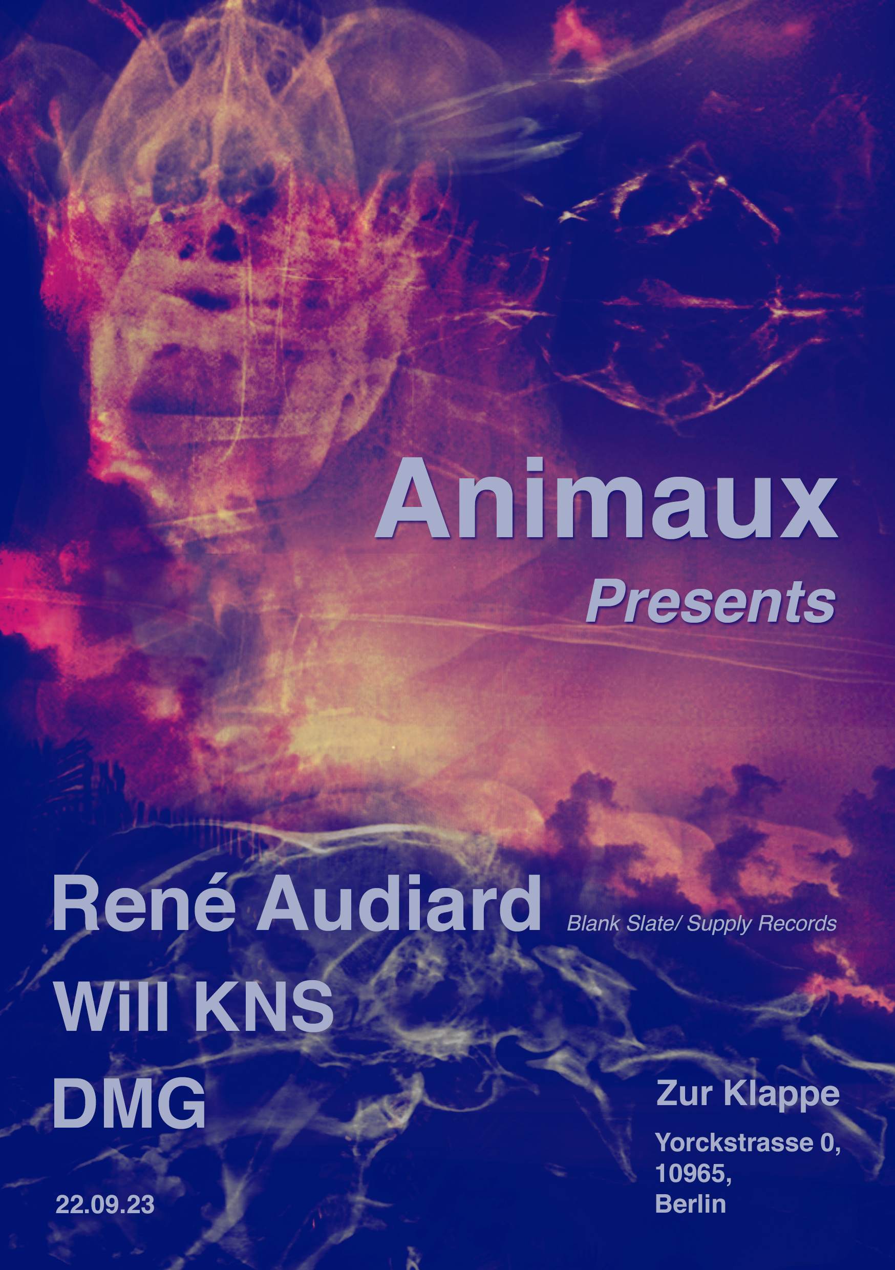 Animaux presents: René Audiard - フライヤー表