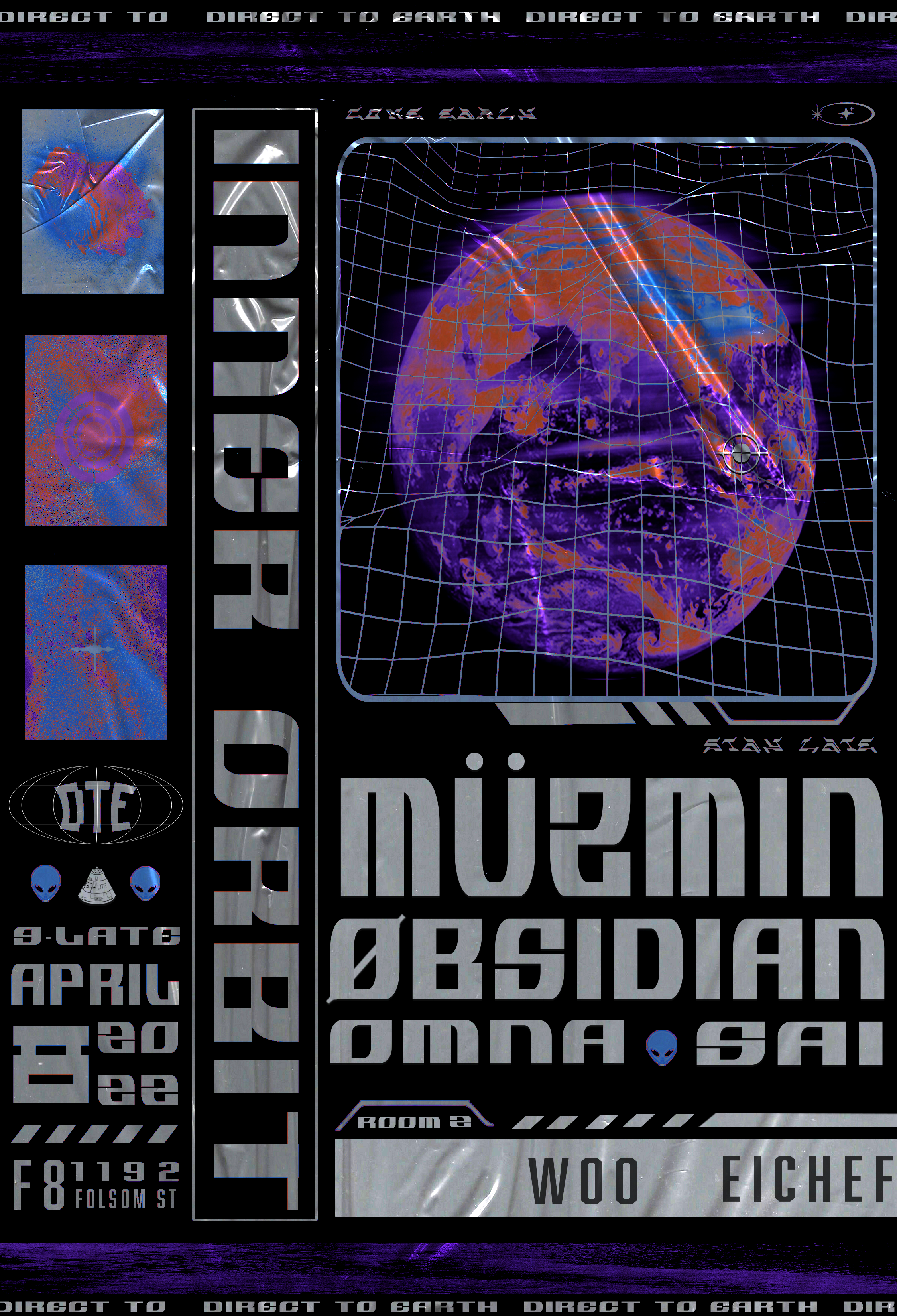 Inner Orbit with Müzmin, Øbsidian, OmNa  - Página frontal