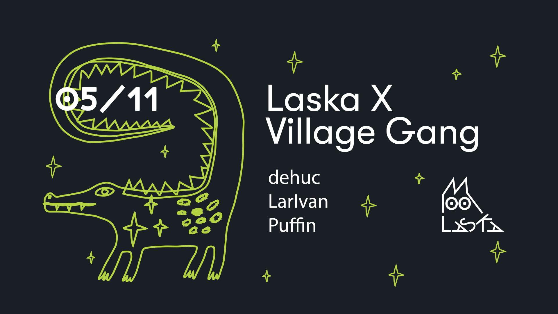Laska X Village Gang - Página frontal