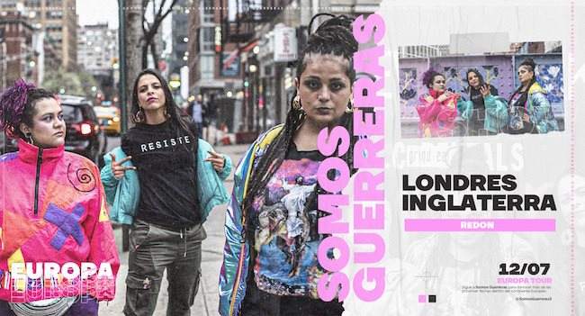 Somos Guerreras: Rebeca Lane, Nakury, Audry Funk - London Debut - フライヤー表