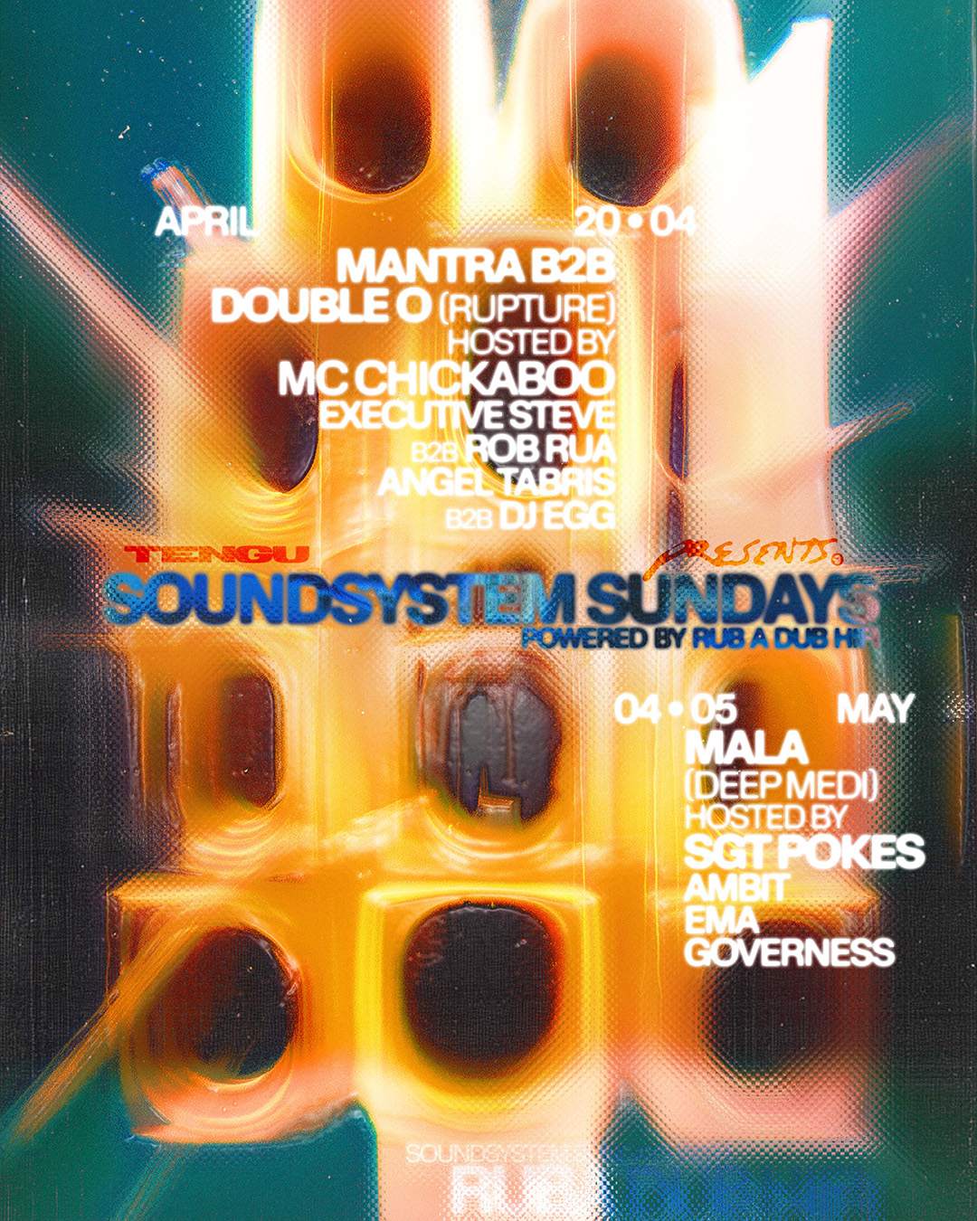 Tengu presents: Soundsystem Sundays: Double O B2B Mantra (Rupture