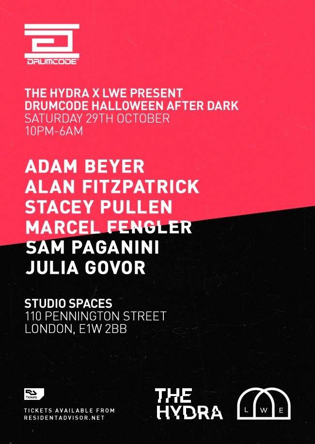 The Hydra x LWE present Drumcode Halloween After Dark with Adam Beyer - Página frontal