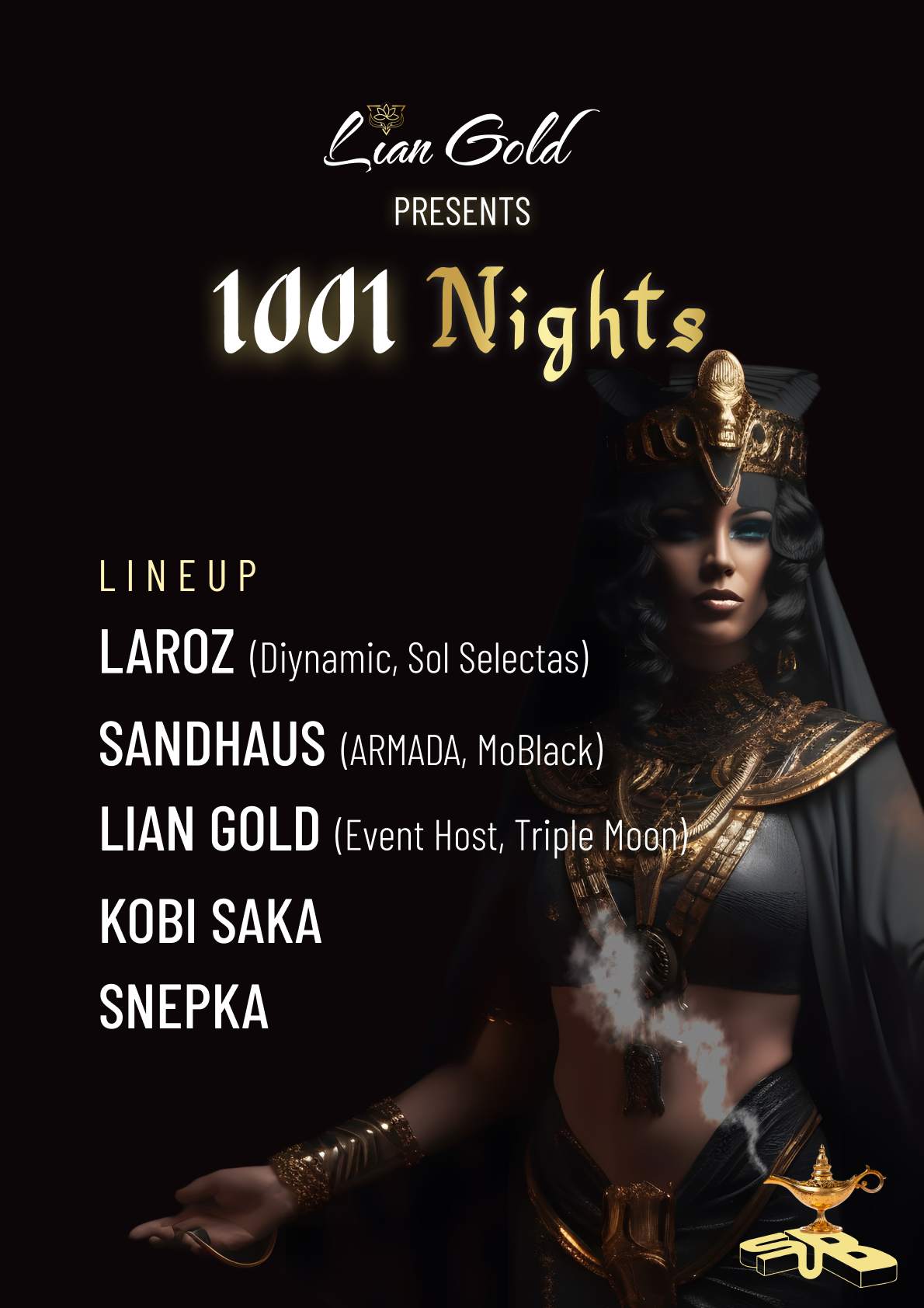 1001 Nights by Lian Gold - Página frontal