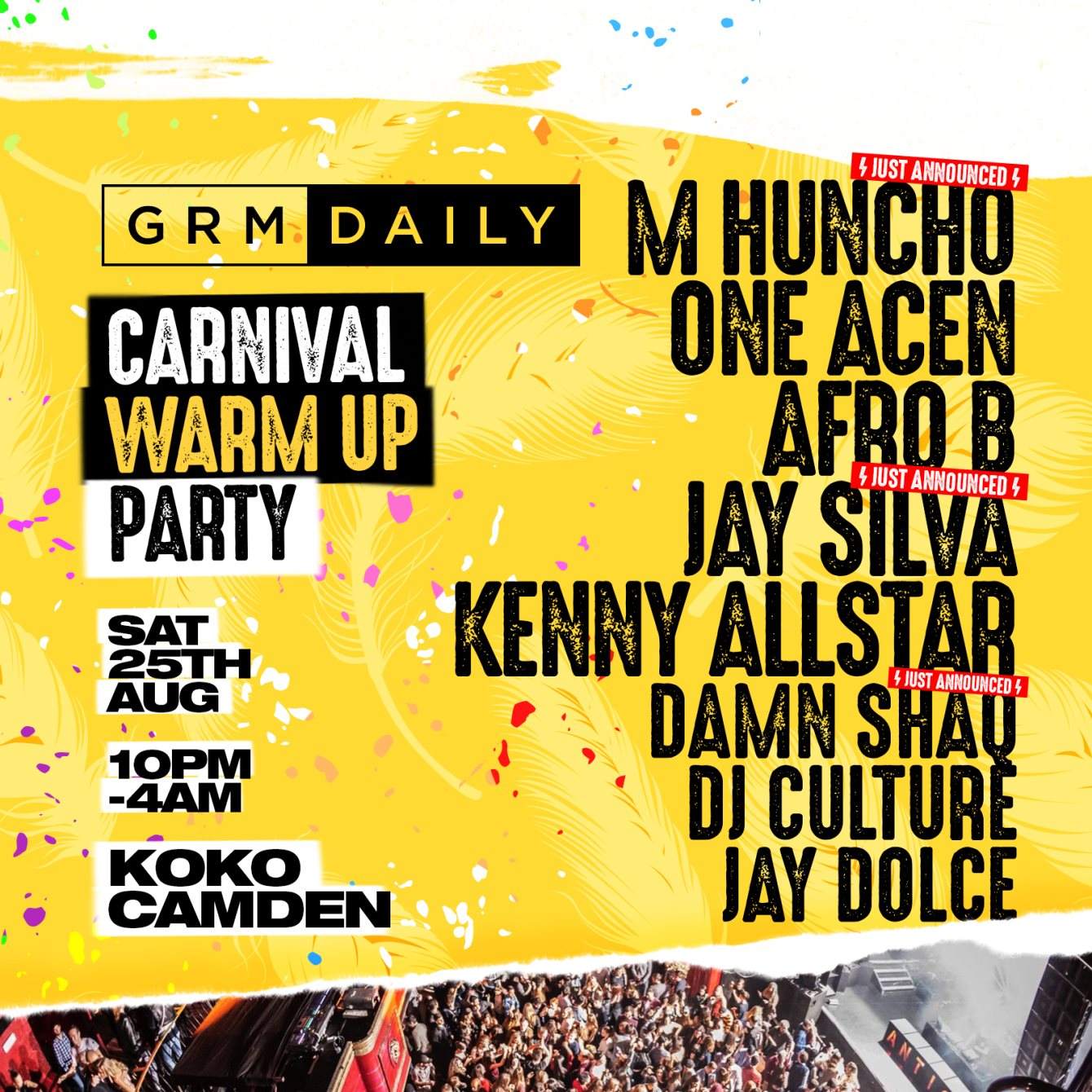 GRM Daily - Carnival Warm Up Party - Página frontal