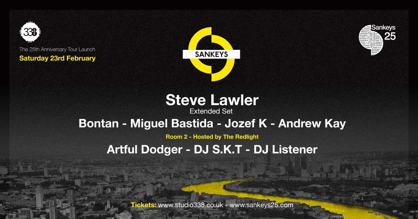 Sankeys25: London - The 25th Anniversary Tour Opening Party - Página frontal
