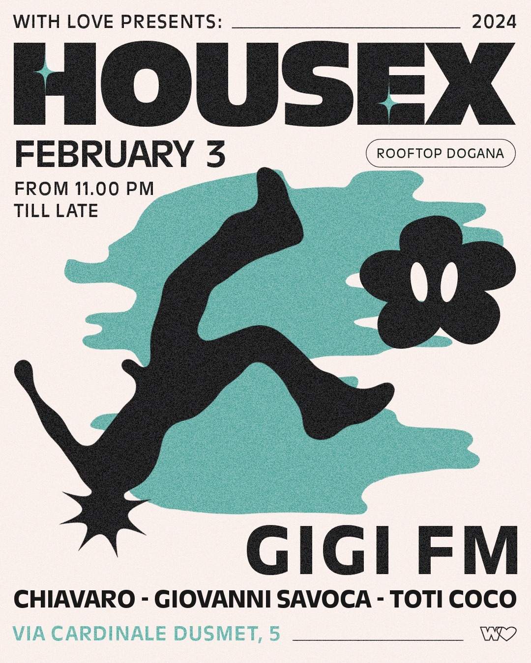 Housex presents: GiGi FM - フライヤー表