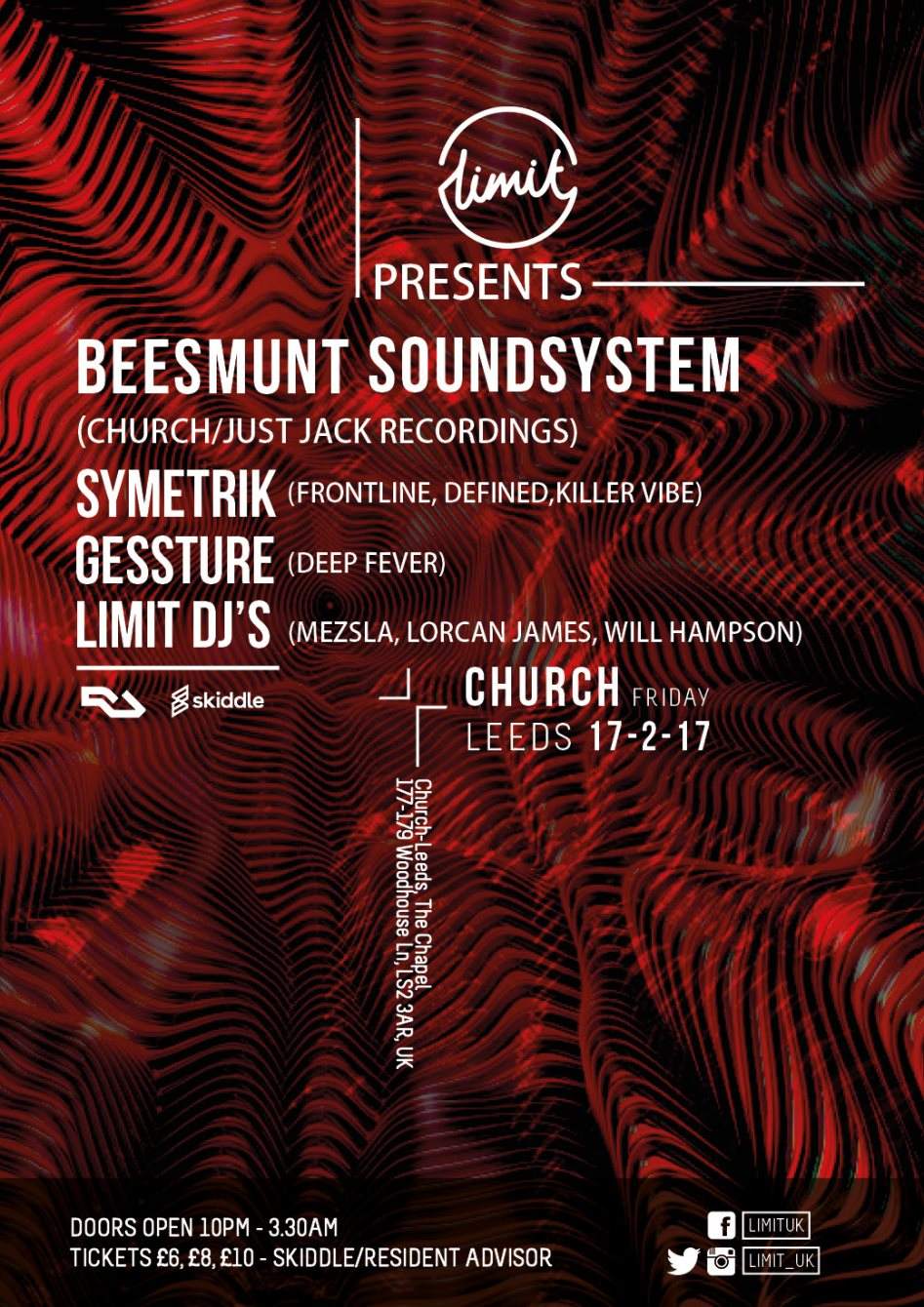 Limit presents: Beesmunt Soundsystem at The Chapel - フライヤー表