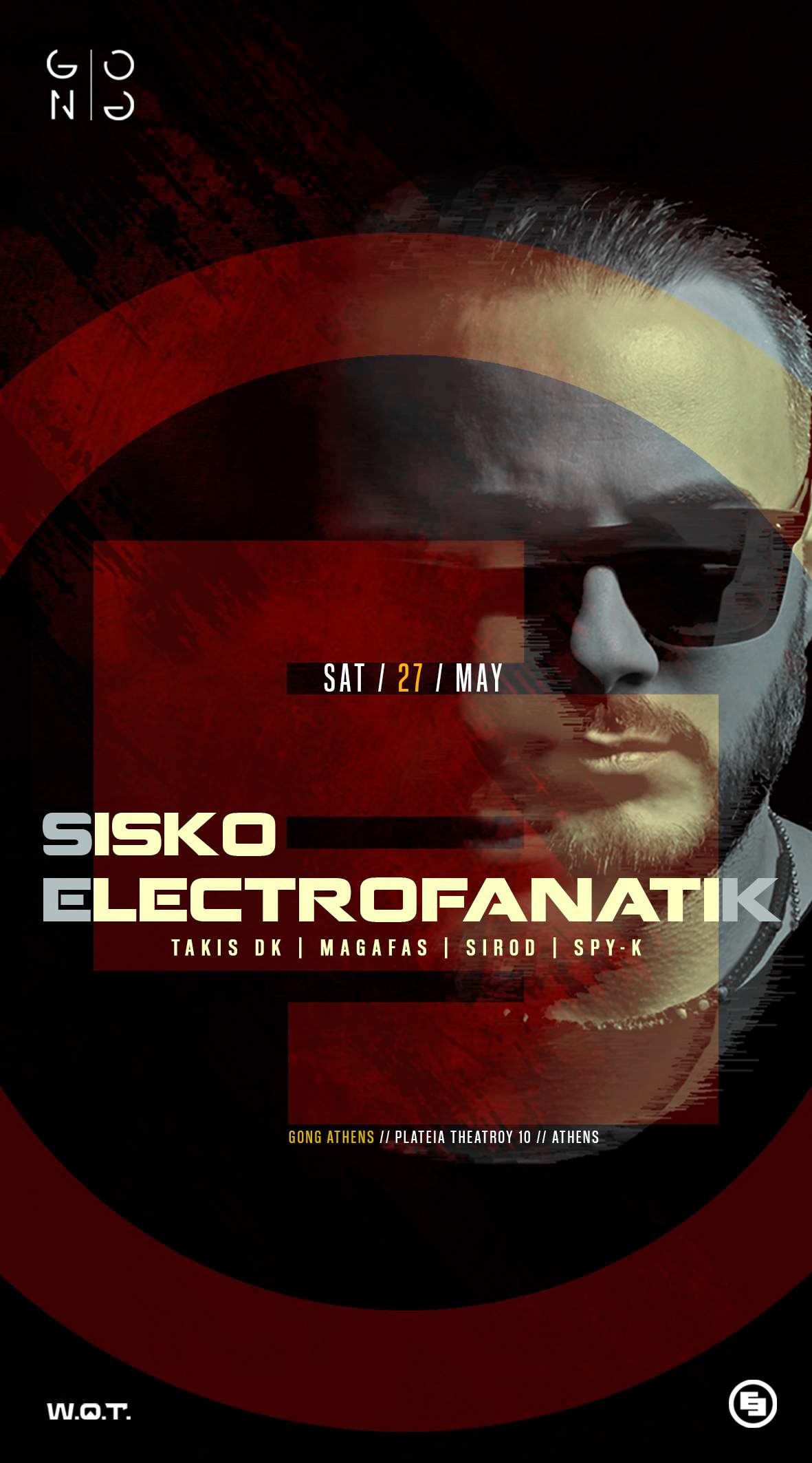 Sisko Electrofanatik - 27th of May at Gong Athens - フライヤー表