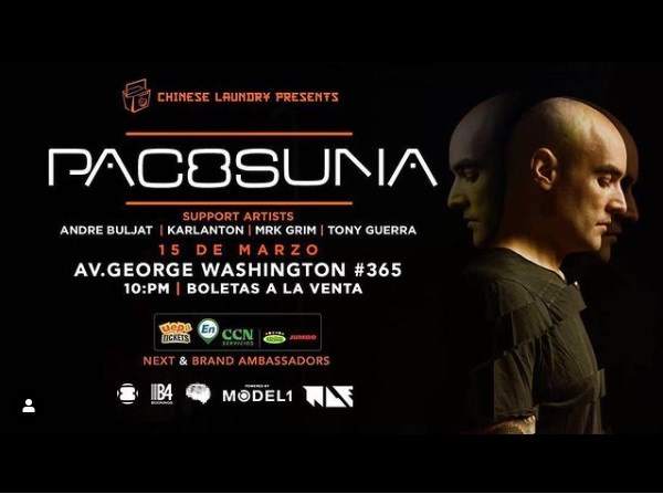 The Chinese Laundry presents: Paco Osuna - フライヤー表