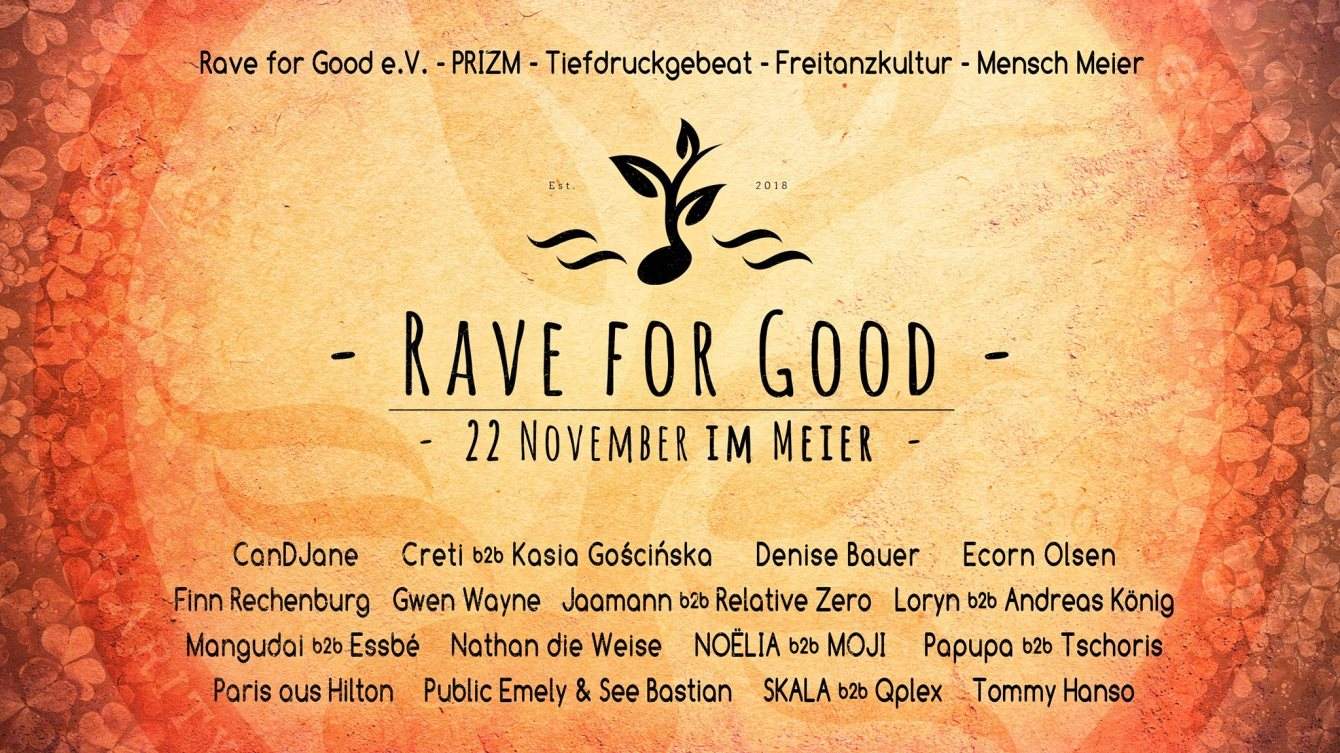 Rave for Good im Meier - フライヤー表