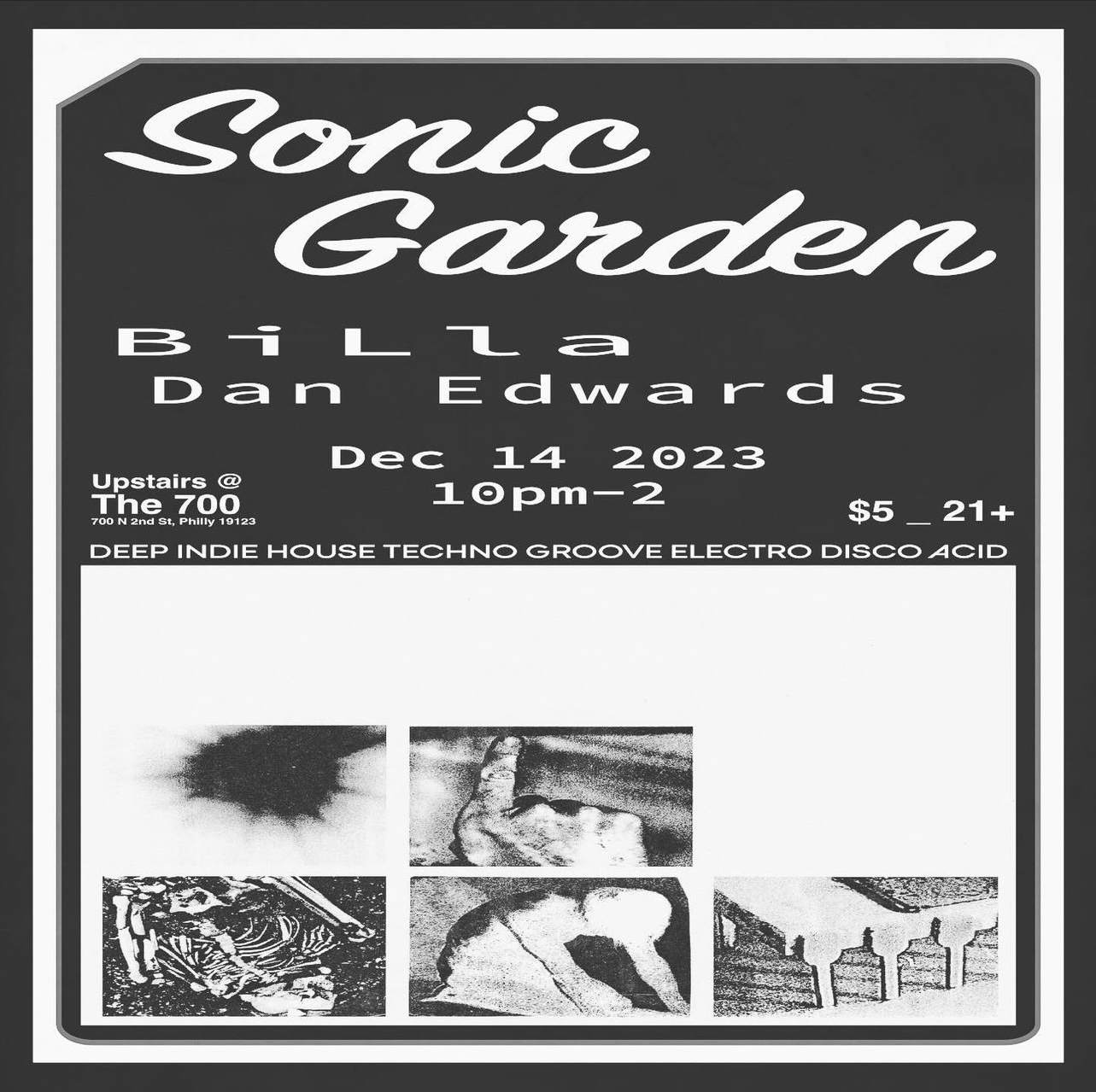 Sonic Garden - フライヤー表