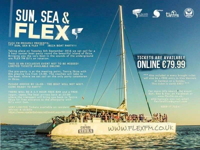 Sun, Sea & Flex - フライヤー表