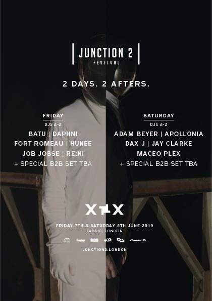 Junction 2 Afters: Adam Beyer B2B Maceo Plex, Dax J, Apollonia & More - Página trasera