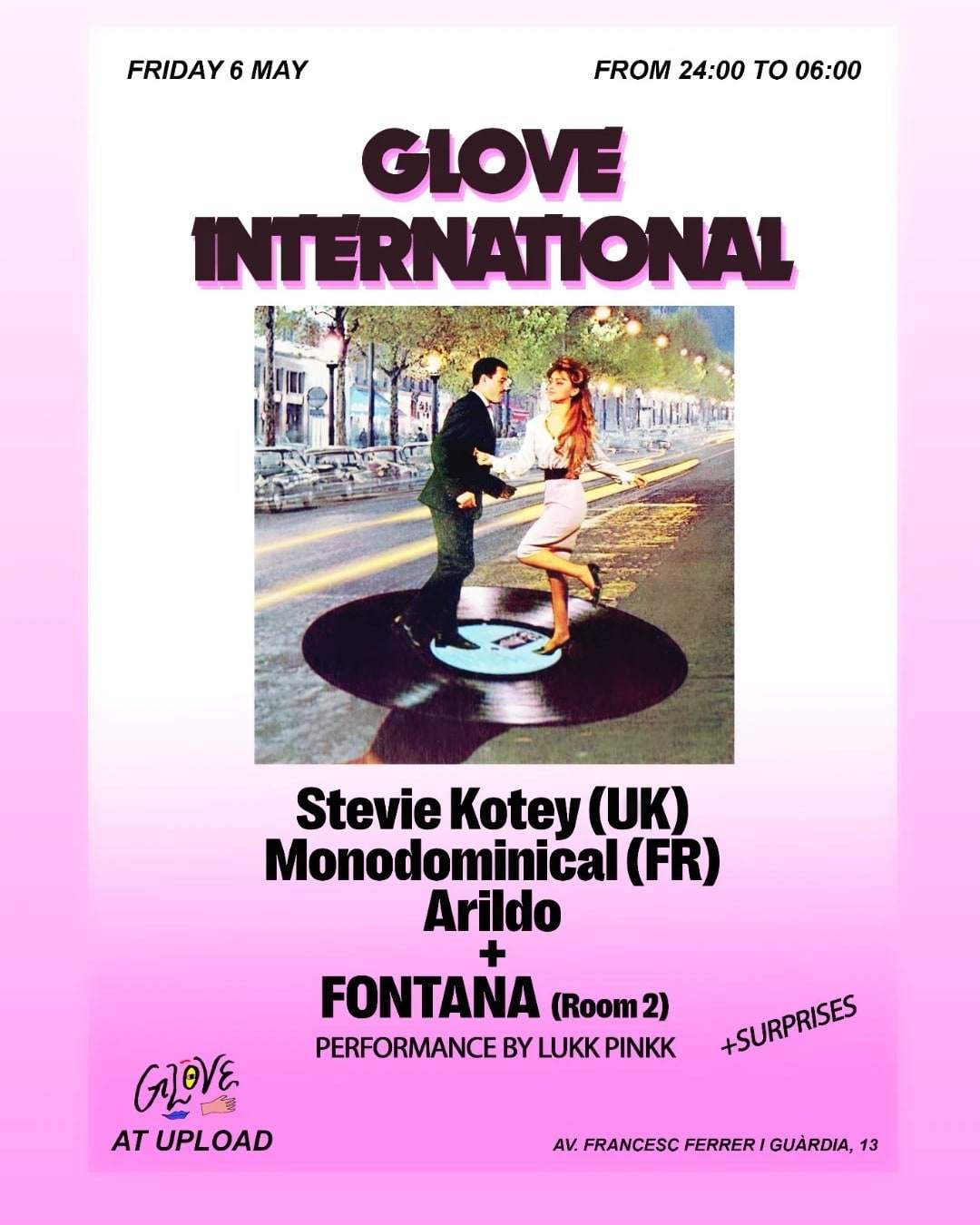 Glove International - disco - フライヤー表