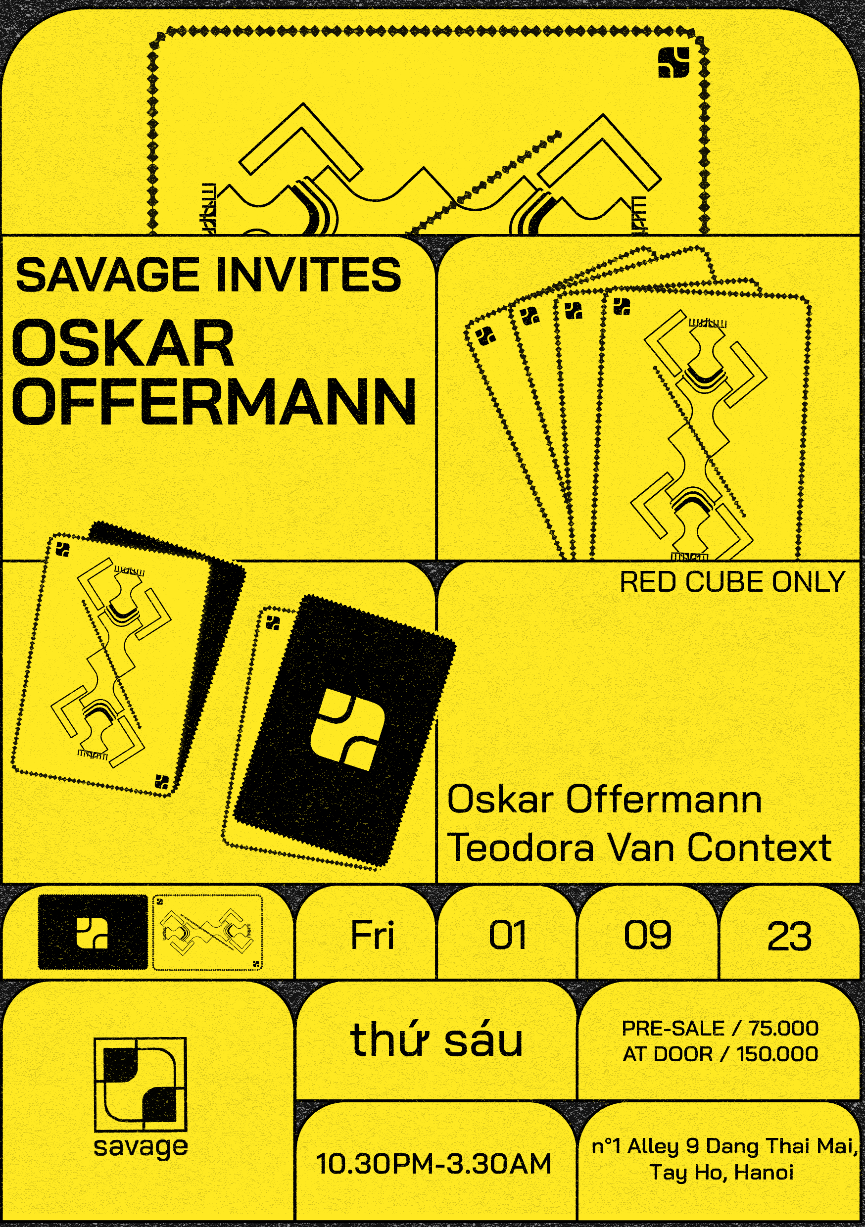 Savage Invites Oskar Offermann - フライヤー表