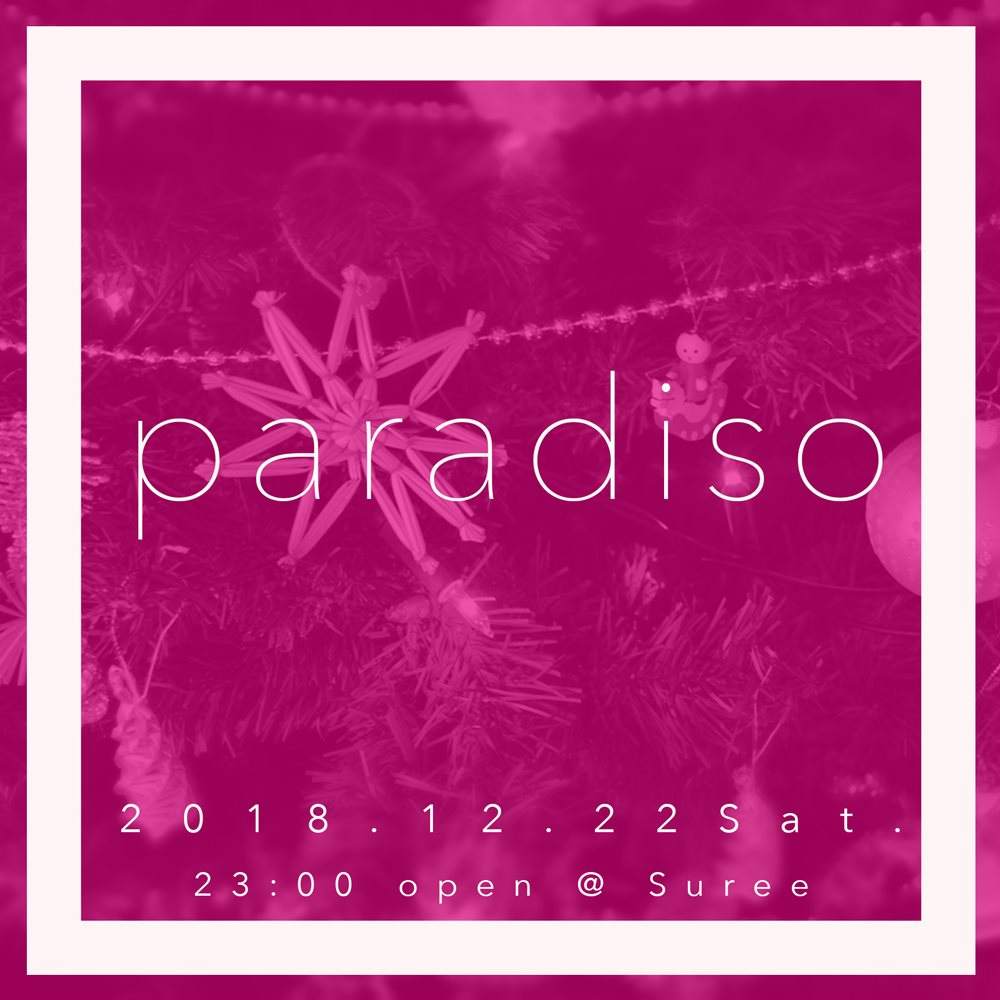 “Girls DJ Only” Paradiso - フライヤー表