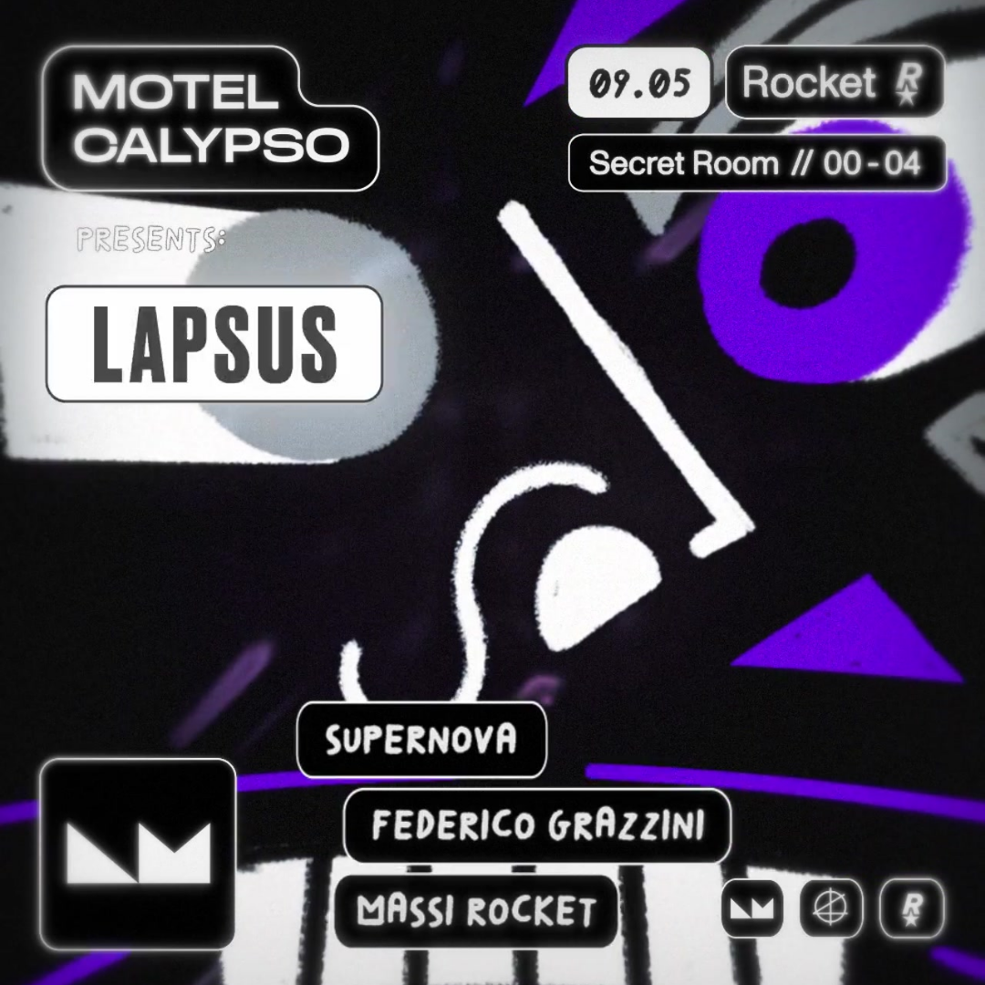 MOTEL CALYPSO - LAPSUS SHOWCASE - フライヤー表
