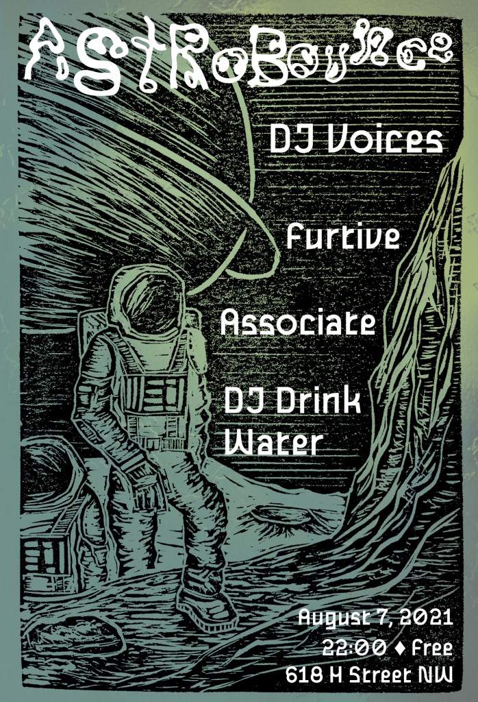 Astrobounce #3: DJ Voices, Furtive, Associate, DJ Drink Water - Página frontal