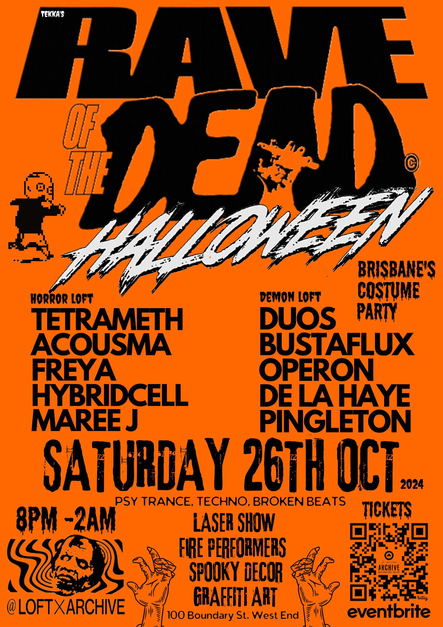 RAVE OF THE DEAD [HALLOWEEN COSTUME PARTY] at TBA - ARCHIVE BEER ...