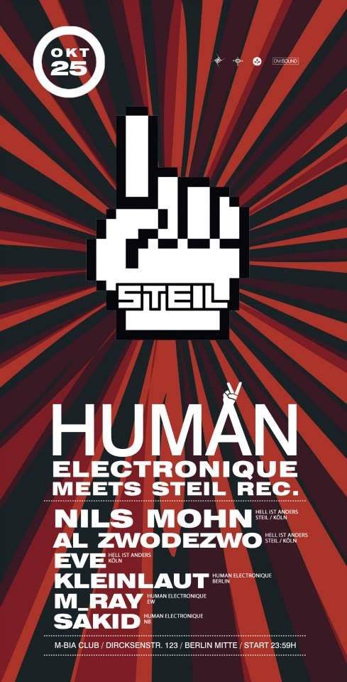 Human Electronique Meets Steil Rec - フライヤー表
