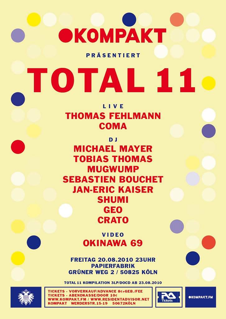 Kompakt presents Total 11 - Página frontal