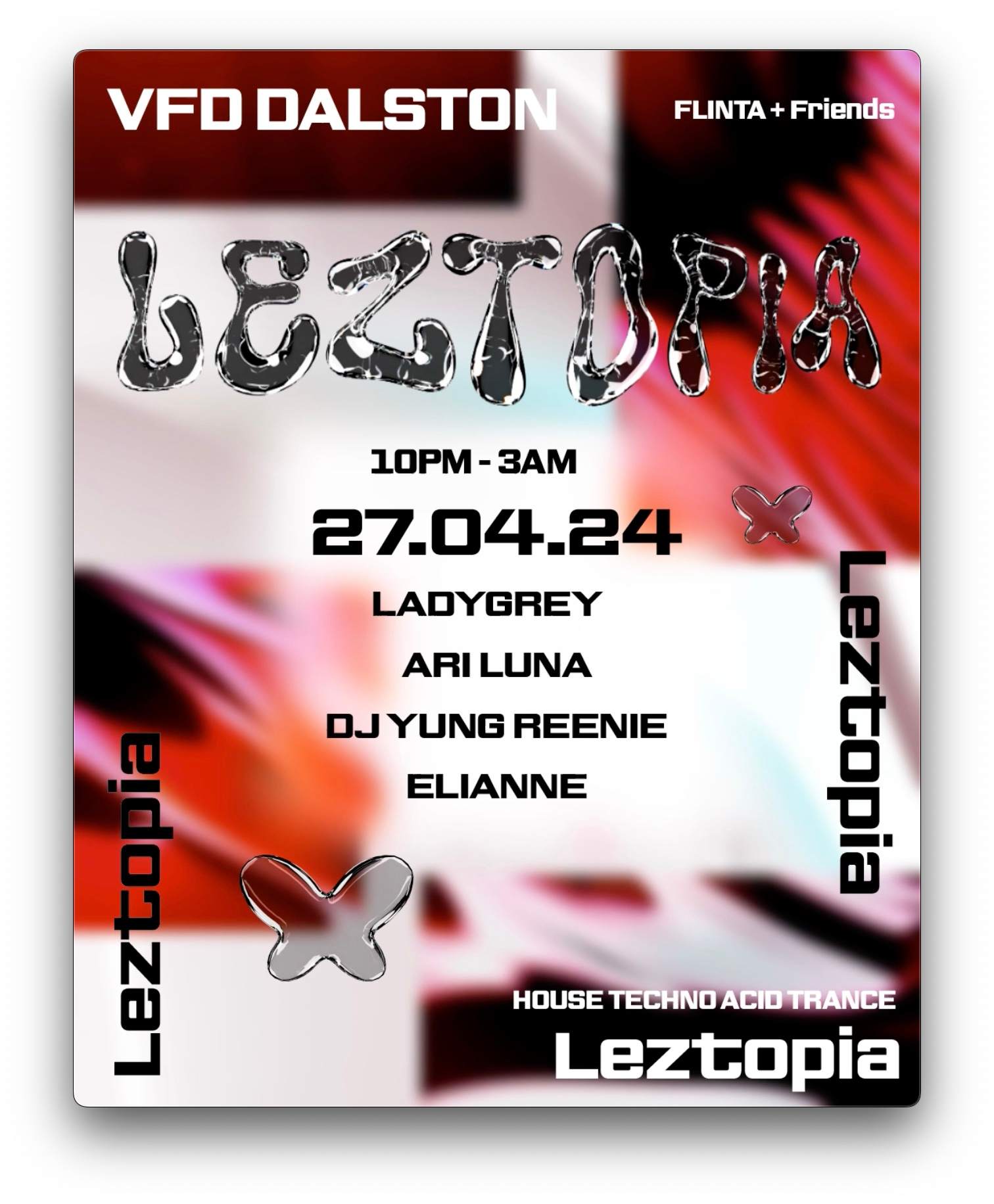 Leztopia - DJ Yung Reenie, Ari Luna, Elianne and Ladygrey - Página frontal