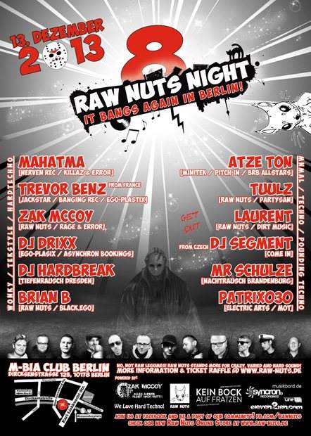Raw Nuts Night 8 Meets Friday the 13th - Página trasera