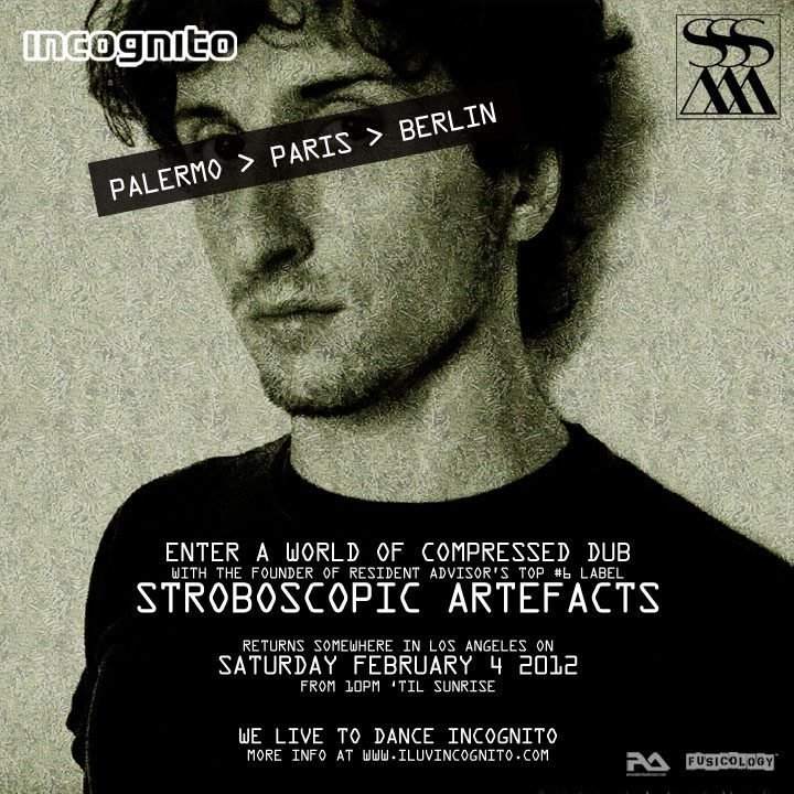 Stroboscopic Artefacts Founder, Lucy, Goes Incognito - フライヤー表