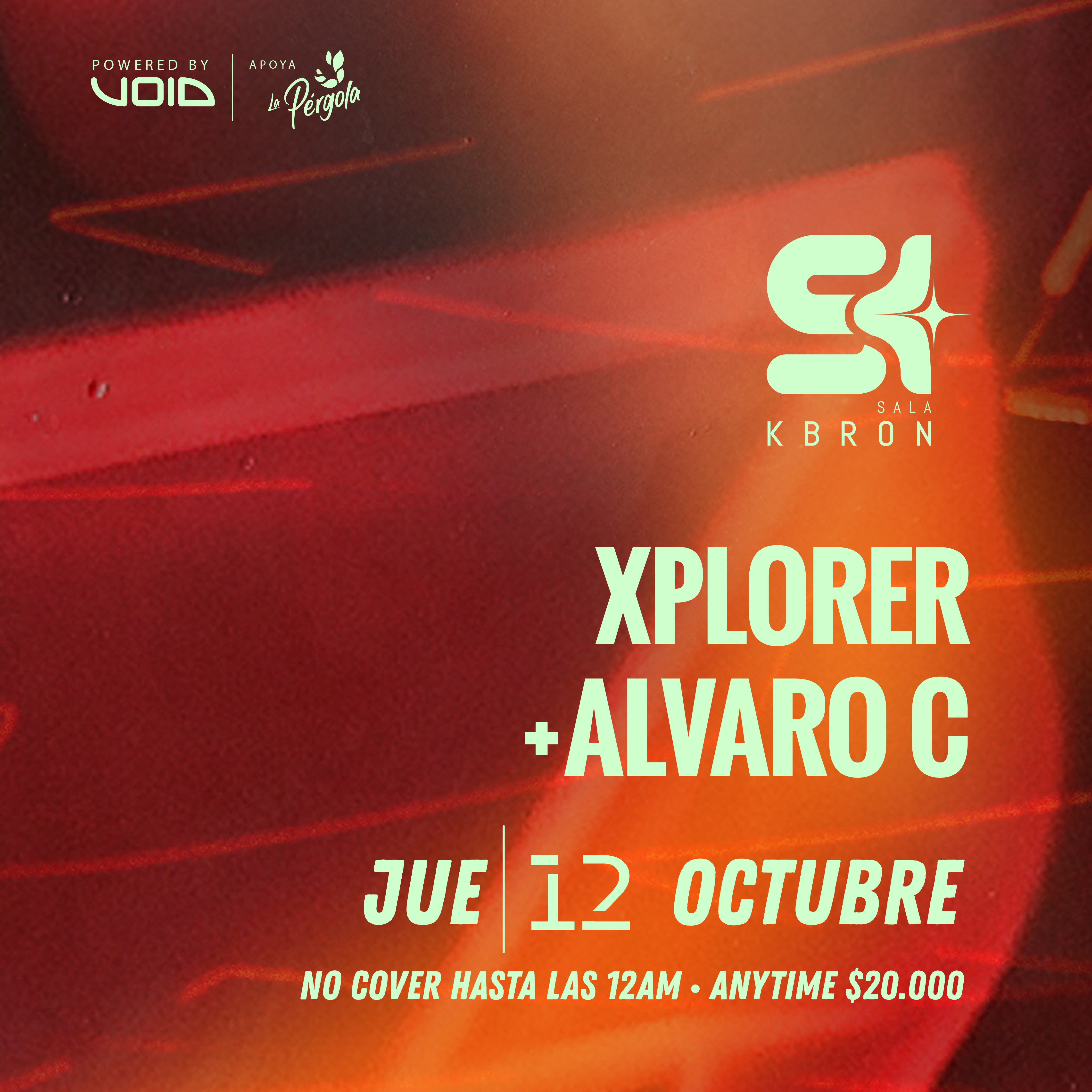 Xplorer + ÁLVARO C - フライヤー表