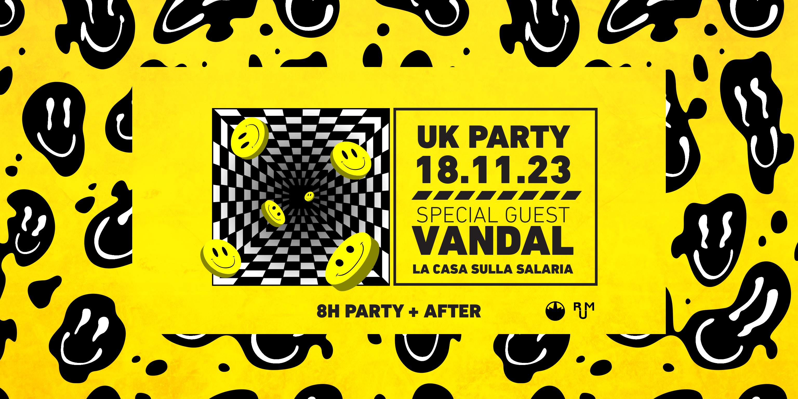 UK PARTY with Vandal Kaotik - フライヤー表