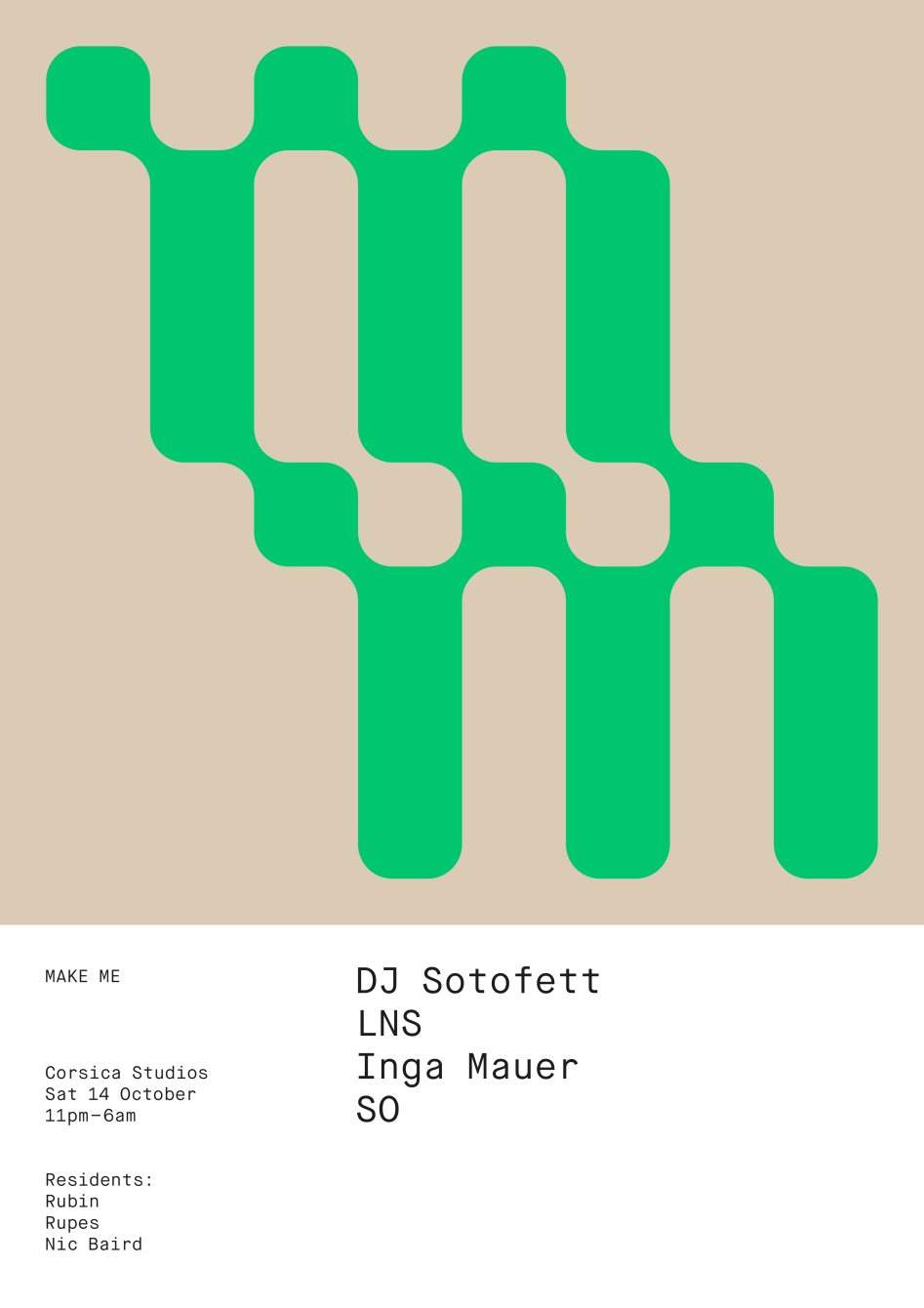 Make Me with DJ Sotofett, LNS, Inga Mauer and SO - Página frontal