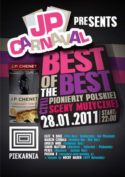J.P. Carnaval Best Of The Best - フライヤー表