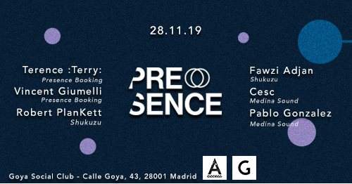 Presence Booking presents Access Madrid - フライヤー表