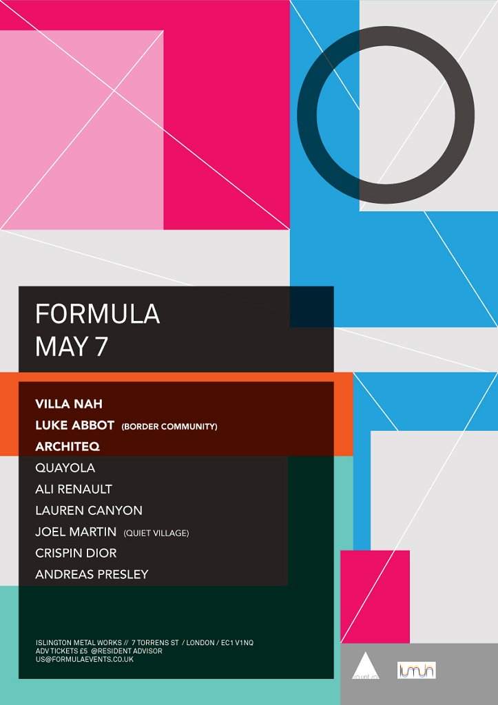 Formula featuring Villa Nah, Luke Abbott, Ali Renault, Quayola and Architeq - Página frontal