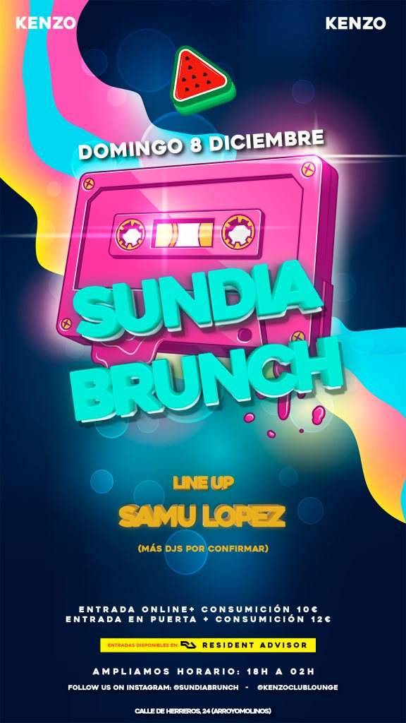 Sundia Brunch em Kenzo Restaurante Club Madrid