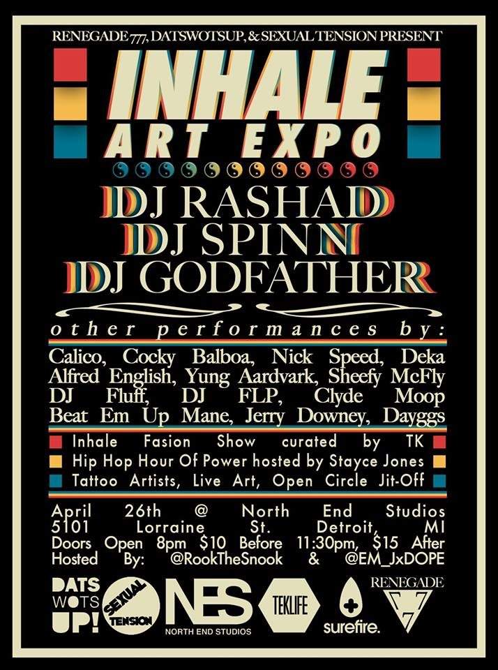 Inhale Art Expo: DJ Rashad & DJ Spinn/ DJ Godfather & Friends - Página frontal