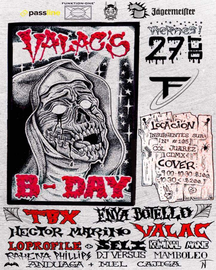 Valac's B-DAY - Página frontal