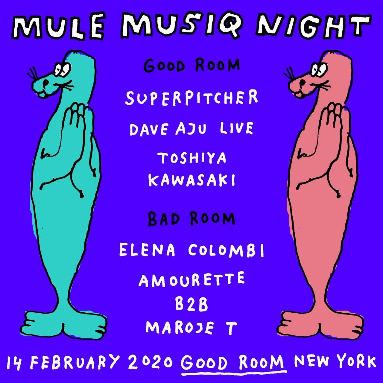 Mule Musiq with Superpitcher, Dave Aju (Live), Toshiya Kawasaki, Elena Colombi - Página frontal