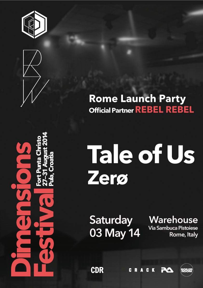 Rebel Warehouse Pres.Dimension Festival Launch Party - Página frontal