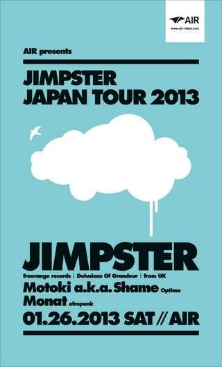 Jimpster Japan Tour 2013 - フライヤー表