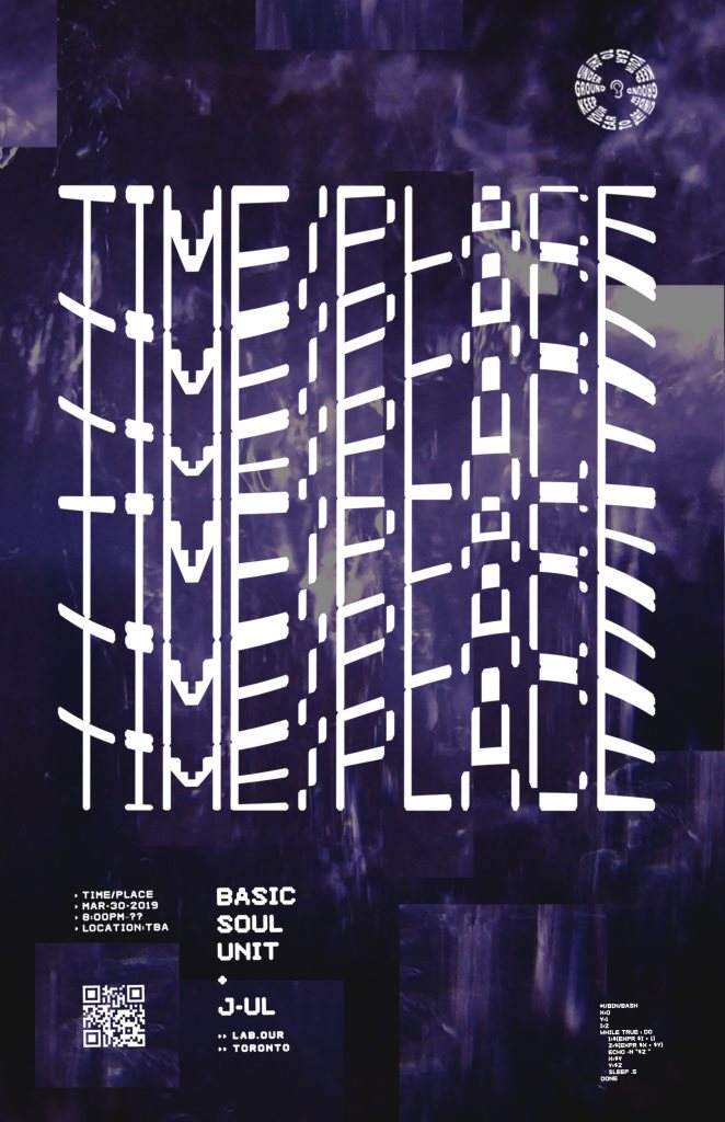 Time / Place: Basic Soul Unit J-UL - フライヤー表