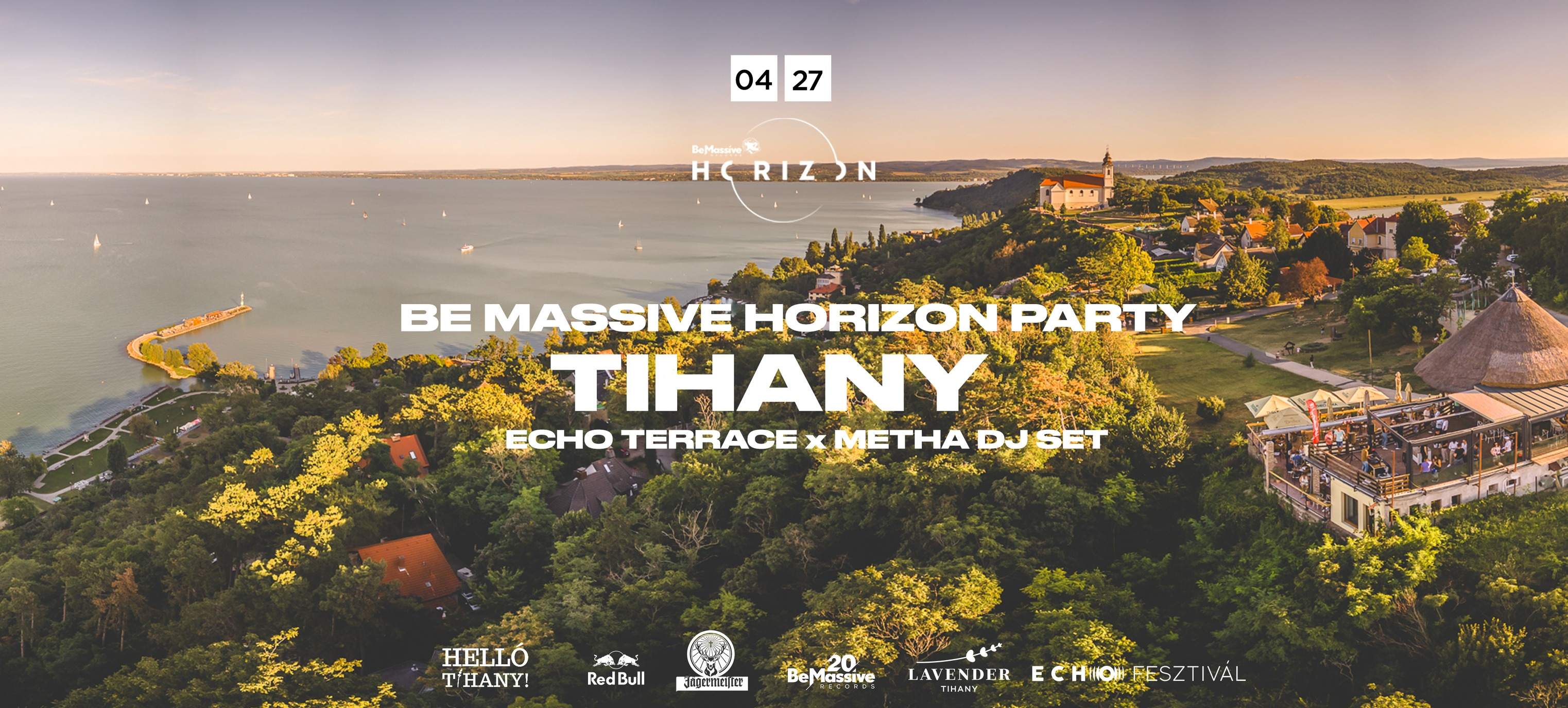 Be Massive Horizon Party Tihany x Echo Terrace - Página frontal