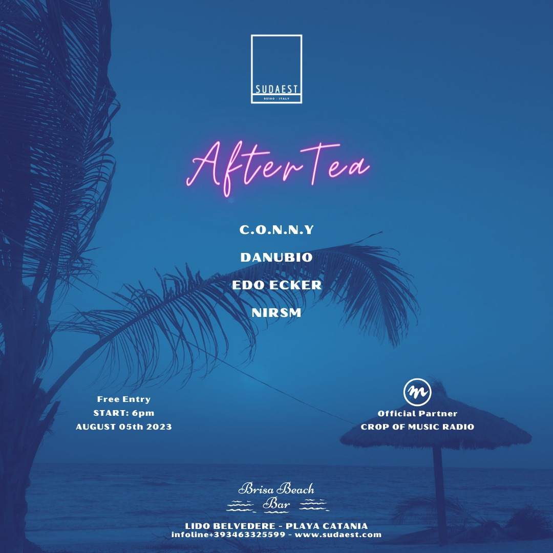 SudAEst pres: AFTER TEA - SUNSET EDITION at brisa beach bar  - フライヤー表