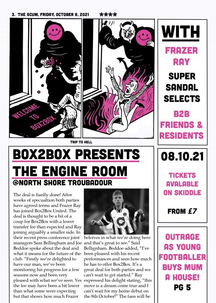 The Engine Room with Frazer Ray - フライヤー表