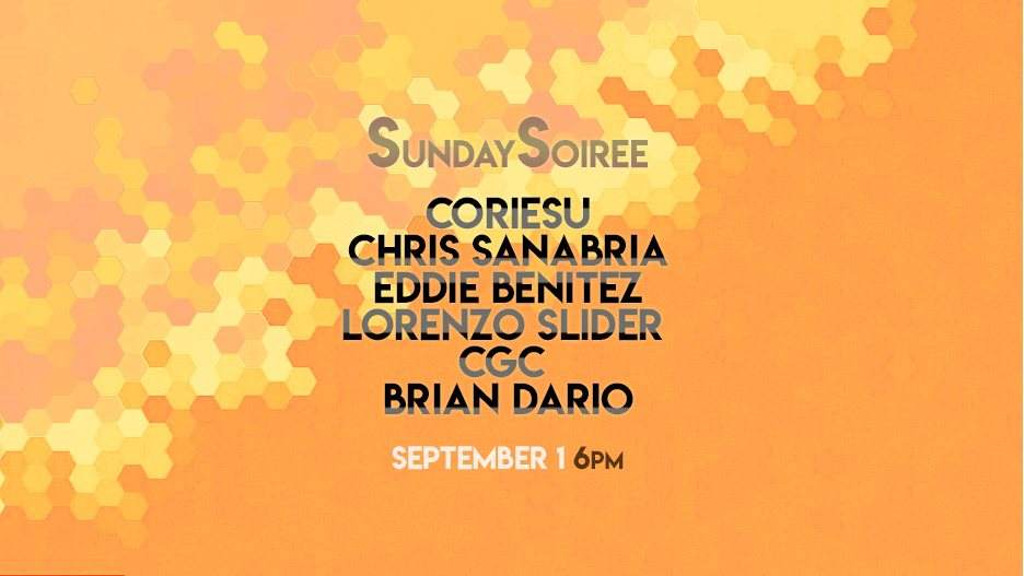 Sunday Soiree: Coriesu, Chris Sanabria, Eddie Benitez - フライヤー表